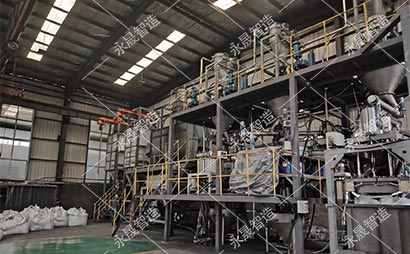 锂电行业石墨粉生产线方案应用客户现场