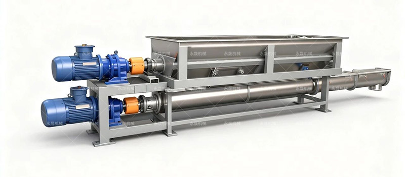 搅拌输送二合一，破解物料输送‘板结’难题"